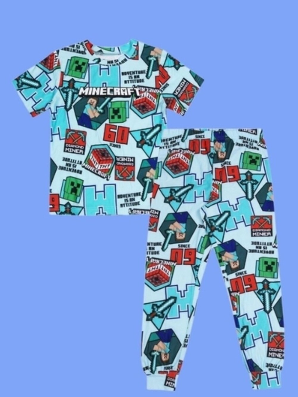 Light Blue Boys Pajama Set